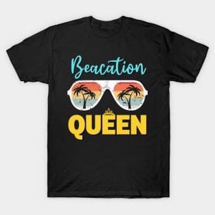 Baecation Queen 2023 Couples Bae Queen Vacay Mode Beach Trip T-Shirt